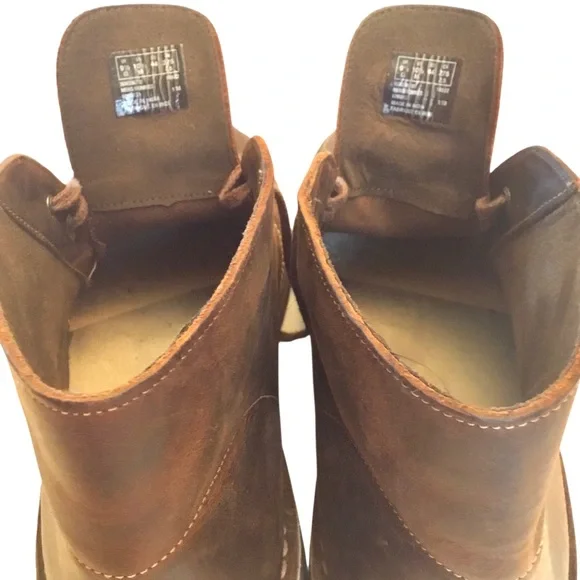 Clarks Bushacre 2 Dark Brown Leather Chukka Boots Size 10.5 Lace-up Ankle Boot - Picture 8 of 14